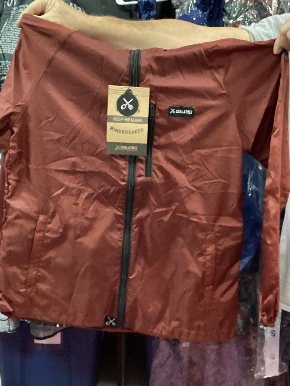 Coalatree Men's Self-Healing Windbreaker Jacket - Red